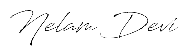 You should practise on your own different ways (Antro_Vectra) to write your name (Nelam Devi) in signature. Don't let someone else do it for you. Nelam Devi signature style 6 images and pictures png