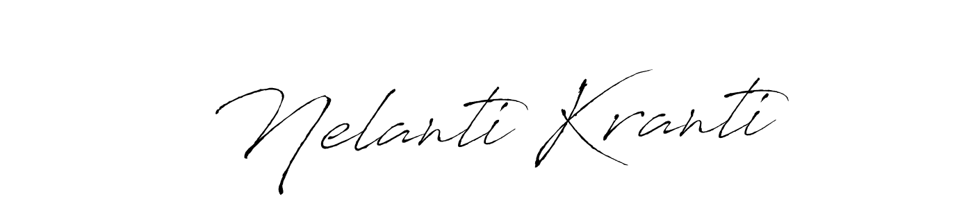 Antro_Vectra is a professional signature style that is perfect for those who want to add a touch of class to their signature. It is also a great choice for those who want to make their signature more unique. Get Nelanti Kranti name to fancy signature for free. Nelanti Kranti signature style 6 images and pictures png