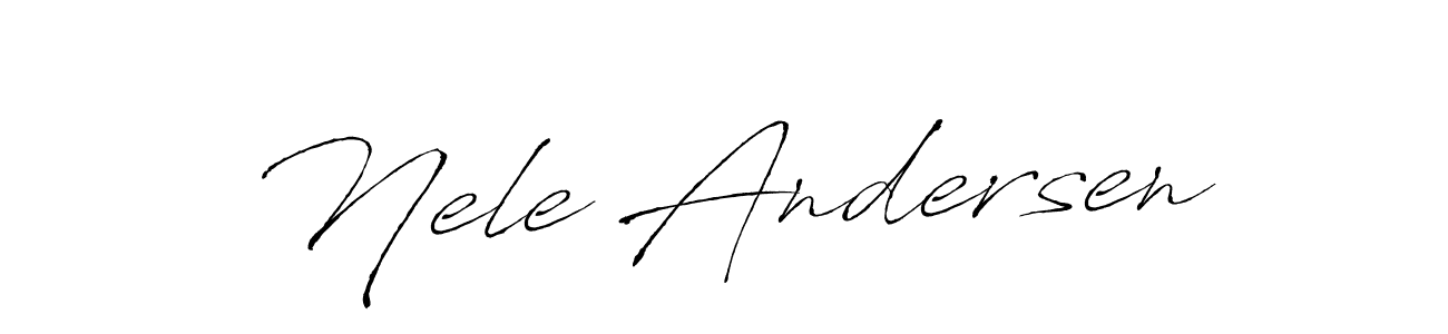 Make a beautiful signature design for name Nele Andersen. With this signature (Antro_Vectra) style, you can create a handwritten signature for free. Nele Andersen signature style 6 images and pictures png