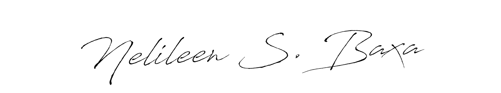 Also You can easily find your signature by using the search form. We will create Nelileen S. Baxa name handwritten signature images for you free of cost using Antro_Vectra sign style. Nelileen S. Baxa signature style 6 images and pictures png