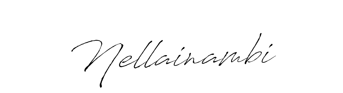 Make a beautiful signature design for name Nellainambi. With this signature (Antro_Vectra) style, you can create a handwritten signature for free. Nellainambi signature style 6 images and pictures png