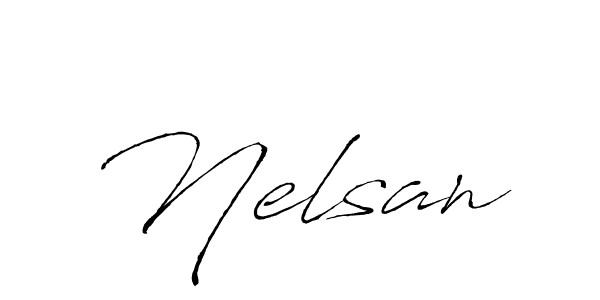 The best way (Antro_Vectra) to make a short signature is to pick only two or three words in your name. The name Nelsan include a total of six letters. For converting this name. Nelsan signature style 6 images and pictures png