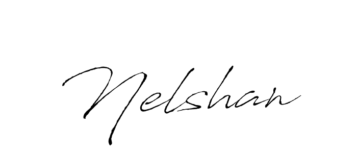 Antro_Vectra is a professional signature style that is perfect for those who want to add a touch of class to their signature. It is also a great choice for those who want to make their signature more unique. Get Nelshan name to fancy signature for free. Nelshan signature style 6 images and pictures png