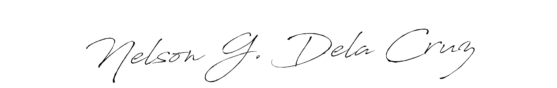 How to make Nelson G. Dela Cruz signature? Antro_Vectra is a professional autograph style. Create handwritten signature for Nelson G. Dela Cruz name. Nelson G. Dela Cruz signature style 6 images and pictures png