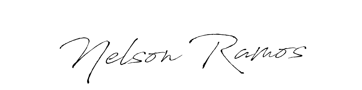 Design your own signature with our free online signature maker. With this signature software, you can create a handwritten (Antro_Vectra) signature for name Nelson Ramos. Nelson Ramos signature style 6 images and pictures png