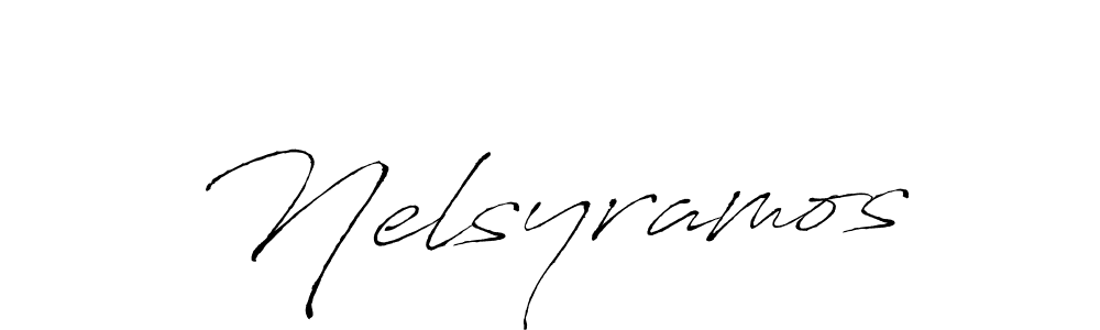 You should practise on your own different ways (Antro_Vectra) to write your name (Nelsyramos) in signature. don't let someone else do it for you. Nelsyramos signature style 6 images and pictures png