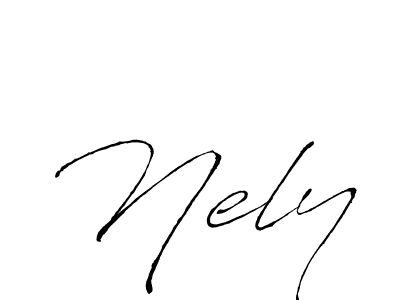 Design your own signature with our free online signature maker. With this signature software, you can create a handwritten (Antro_Vectra) signature for name Nely. Nely signature style 6 images and pictures png