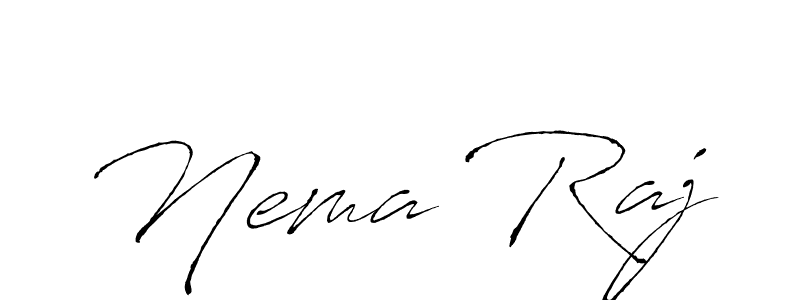 Make a beautiful signature design for name Nema Raj. With this signature (Antro_Vectra) style, you can create a handwritten signature for free. Nema Raj signature style 6 images and pictures png