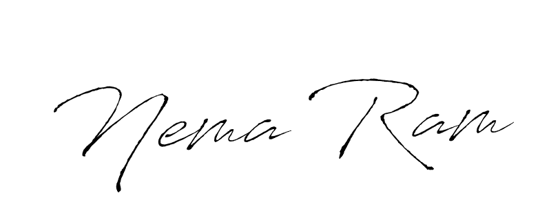 How to make Nema Ram signature? Antro_Vectra is a professional autograph style. Create handwritten signature for Nema Ram name. Nema Ram signature style 6 images and pictures png