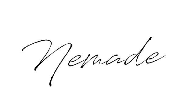Once you've used our free online signature maker to create your best signature Antro_Vectra style, it's time to enjoy all of the benefits that Nemade name signing documents. Nemade signature style 6 images and pictures png
