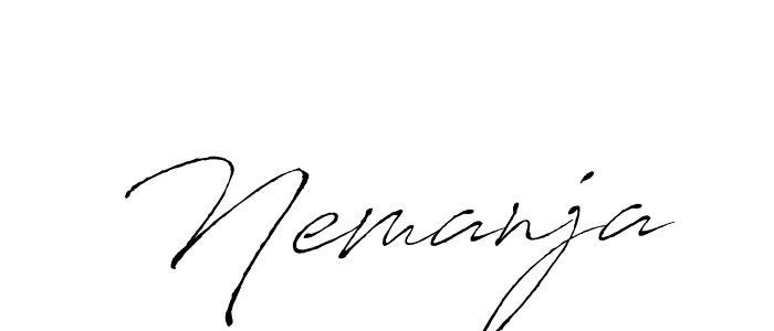 Make a beautiful signature design for name Nemanja. Use this online signature maker to create a handwritten signature for free. Nemanja signature style 6 images and pictures png