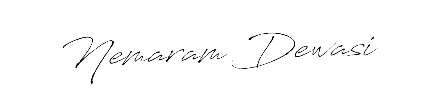Similarly Antro_Vectra is the best handwritten signature design. Signature creator online .You can use it as an online autograph creator for name Nemaram Dewasi. Nemaram Dewasi signature style 6 images and pictures png