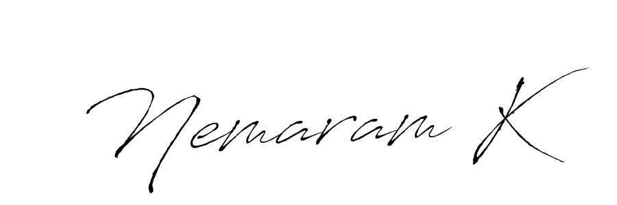 Also You can easily find your signature by using the search form. We will create Nemaram K name handwritten signature images for you free of cost using Antro_Vectra sign style. Nemaram K signature style 6 images and pictures png
