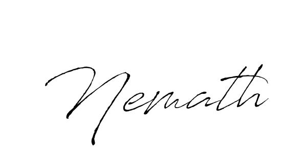 You should practise on your own different ways (Antro_Vectra) to write your name (Nemath) in signature. don't let someone else do it for you. Nemath signature style 6 images and pictures png