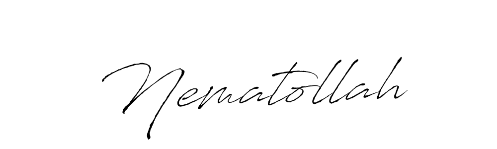 It looks lik you need a new signature style for name Nematollah. Design unique handwritten (Antro_Vectra) signature with our free signature maker in just a few clicks. Nematollah signature style 6 images and pictures png