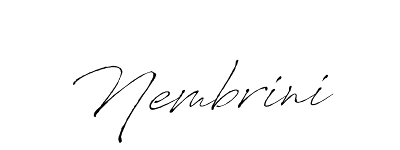 Also You can easily find your signature by using the search form. We will create Nembrini name handwritten signature images for you free of cost using Antro_Vectra sign style. Nembrini signature style 6 images and pictures png