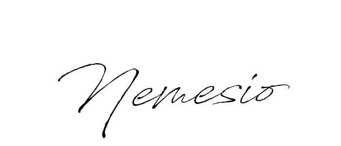 Design your own signature with our free online signature maker. With this signature software, you can create a handwritten (Antro_Vectra) signature for name Nemesio. Nemesio signature style 6 images and pictures png