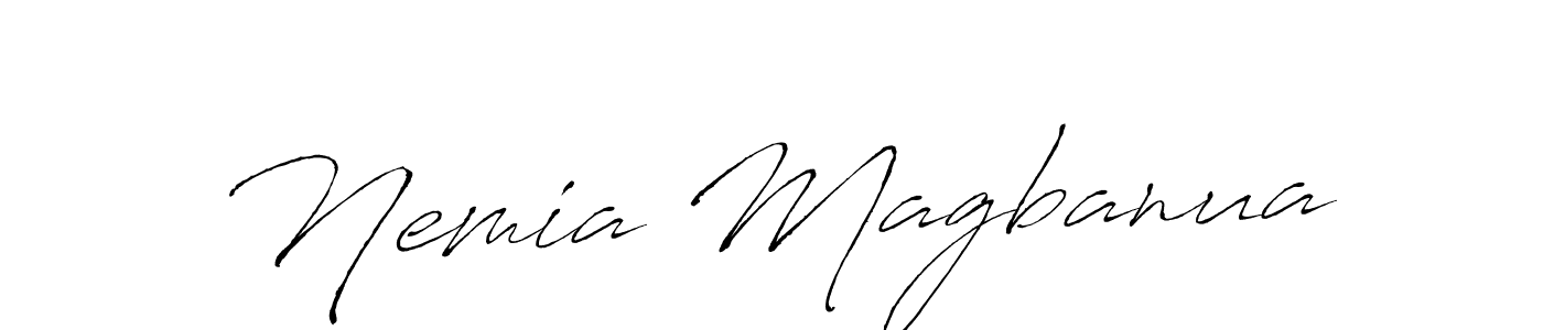 Here are the top 10 professional signature styles for the name Nemia Magbanua. These are the best autograph styles you can use for your name. Nemia Magbanua signature style 6 images and pictures png