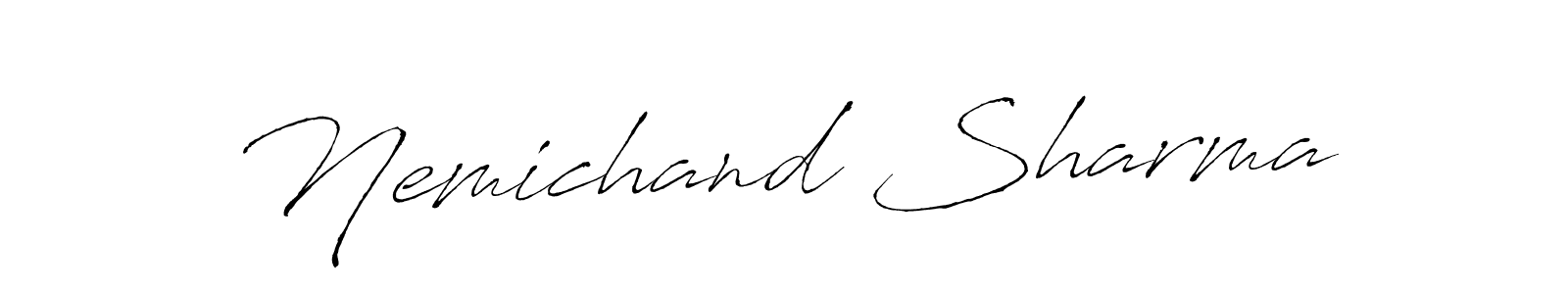 Create a beautiful signature design for name Nemichand Sharma. With this signature (Antro_Vectra) fonts, you can make a handwritten signature for free. Nemichand Sharma signature style 6 images and pictures png