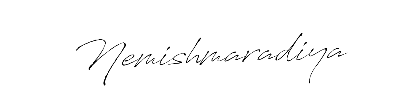 if you are searching for the best signature style for your name Nemishmaradiya. so please give up your signature search. here we have designed multiple signature styles  using Antro_Vectra. Nemishmaradiya signature style 6 images and pictures png