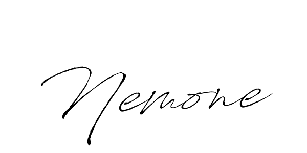 if you are searching for the best signature style for your name Nemone. so please give up your signature search. here we have designed multiple signature styles  using Antro_Vectra. Nemone signature style 6 images and pictures png