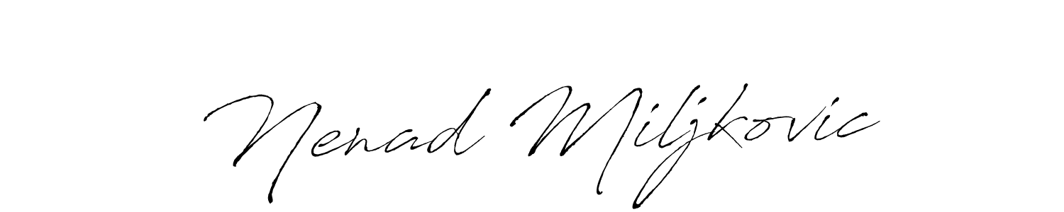 Also You can easily find your signature by using the search form. We will create Nenad Miljkovic name handwritten signature images for you free of cost using Antro_Vectra sign style. Nenad Miljkovic signature style 6 images and pictures png