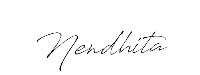 You should practise on your own different ways (Antro_Vectra) to write your name (Nendhita) in signature. don't let someone else do it for you. Nendhita signature style 6 images and pictures png