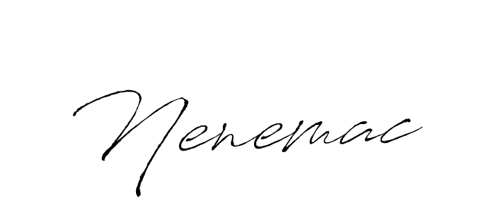 The best way (Antro_Vectra) to make a short signature is to pick only two or three words in your name. The name Nenemac include a total of six letters. For converting this name. Nenemac signature style 6 images and pictures png