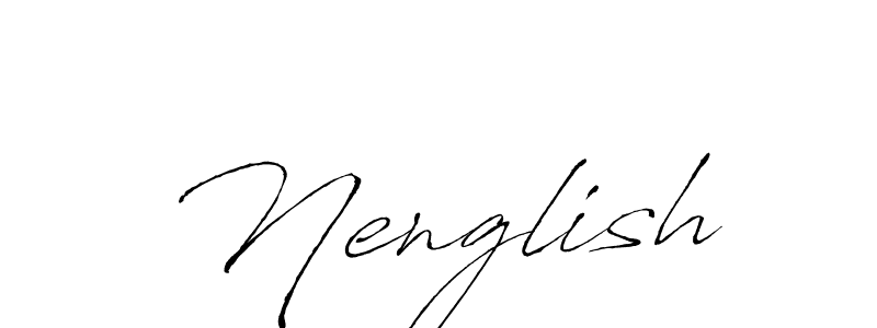 Best and Professional Signature Style for Nenglish. Antro_Vectra Best Signature Style Collection. Nenglish signature style 6 images and pictures png