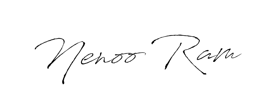 Use a signature maker to create a handwritten signature online. With this signature software, you can design (Antro_Vectra) your own signature for name Nenoo Ram. Nenoo Ram signature style 6 images and pictures png