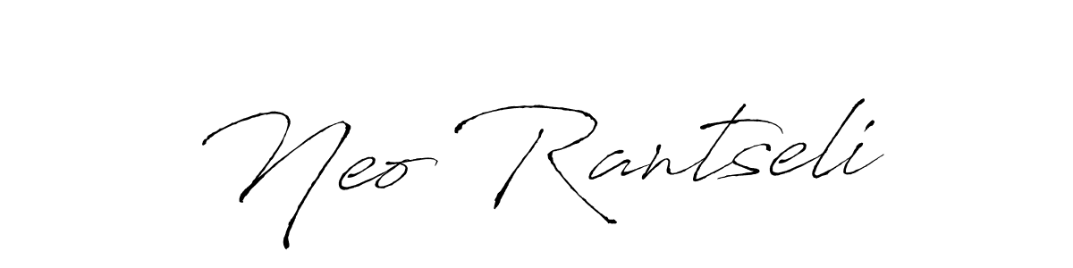 Create a beautiful signature design for name Neo Rantseli. With this signature (Antro_Vectra) fonts, you can make a handwritten signature for free. Neo Rantseli signature style 6 images and pictures png