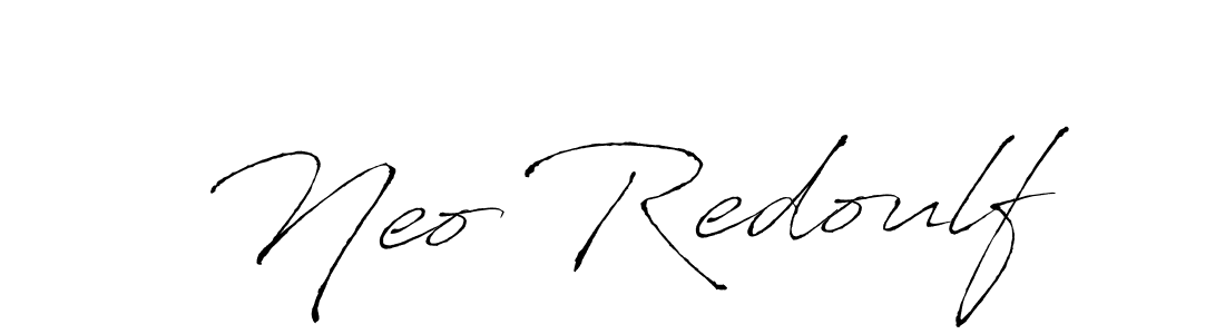 How to make Neo Redoulf signature? Antro_Vectra is a professional autograph style. Create handwritten signature for Neo Redoulf name. Neo Redoulf signature style 6 images and pictures png