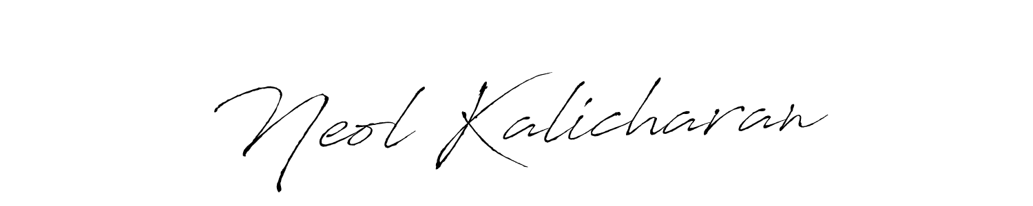 You should practise on your own different ways (Antro_Vectra) to write your name (Neol Kalicharan) in signature. don't let someone else do it for you. Neol Kalicharan signature style 6 images and pictures png