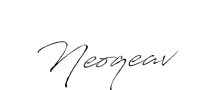 How to make Neoqeav signature? Antro_Vectra is a professional autograph style. Create handwritten signature for Neoqeav name. Neoqeav signature style 6 images and pictures png