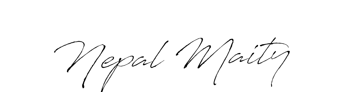 Make a beautiful signature design for name Nepal Maity. With this signature (Antro_Vectra) style, you can create a handwritten signature for free. Nepal Maity signature style 6 images and pictures png