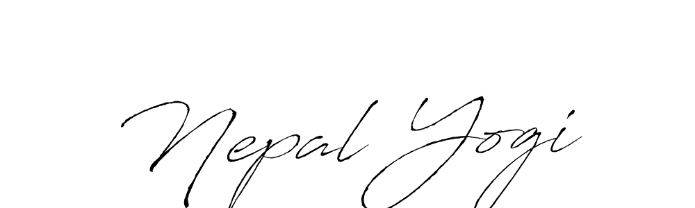 Use a signature maker to create a handwritten signature online. With this signature software, you can design (Antro_Vectra) your own signature for name Nepal Yogi. Nepal Yogi signature style 6 images and pictures png