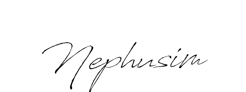 Use a signature maker to create a handwritten signature online. With this signature software, you can design (Antro_Vectra) your own signature for name Nephusim. Nephusim signature style 6 images and pictures png