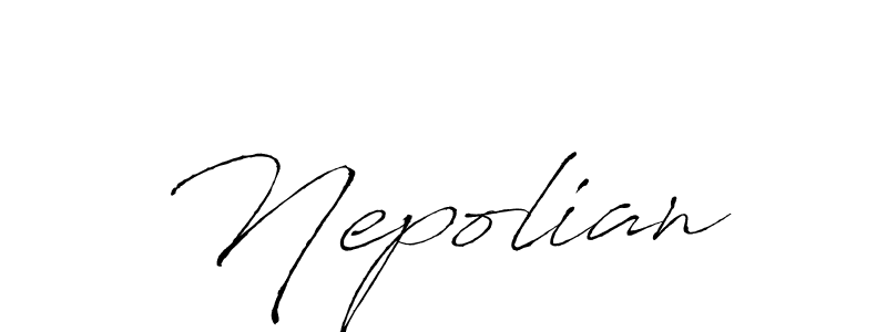 Make a beautiful signature design for name Nepolian. With this signature (Antro_Vectra) style, you can create a handwritten signature for free. Nepolian signature style 6 images and pictures png