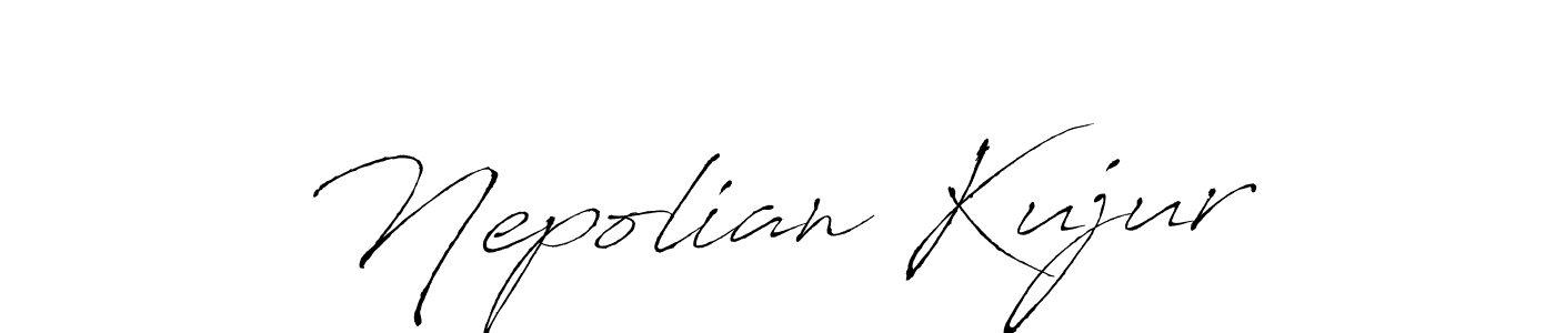 How to make Nepolian Kujur name signature. Use Antro_Vectra style for creating short signs online. This is the latest handwritten sign. Nepolian Kujur signature style 6 images and pictures png