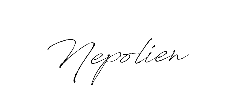 How to make Nepolien signature? Antro_Vectra is a professional autograph style. Create handwritten signature for Nepolien name. Nepolien signature style 6 images and pictures png