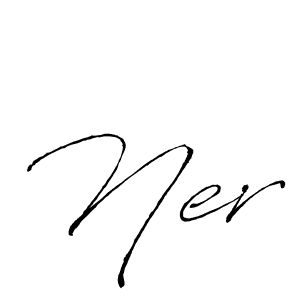 Make a beautiful signature design for name Ner. With this signature (Antro_Vectra) style, you can create a handwritten signature for free. Ner signature style 6 images and pictures png