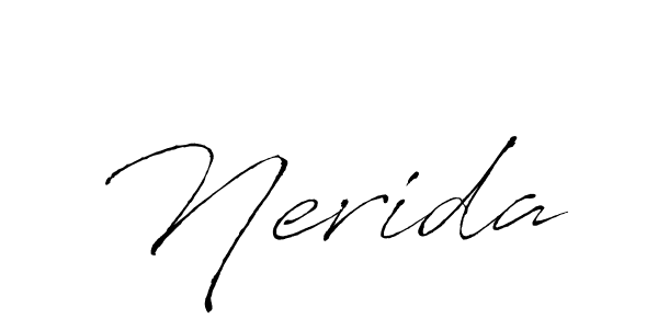 Also we have Nerida name is the best signature style. Create professional handwritten signature collection using Antro_Vectra autograph style. Nerida signature style 6 images and pictures png