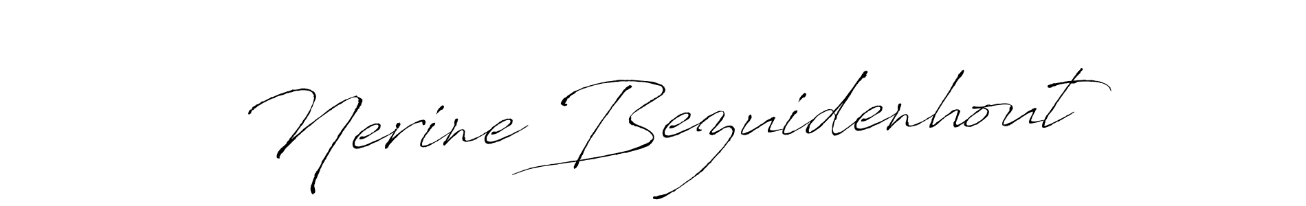 You should practise on your own different ways (Antro_Vectra) to write your name (Nerine Bezuidenhout) in signature. don't let someone else do it for you. Nerine Bezuidenhout signature style 6 images and pictures png