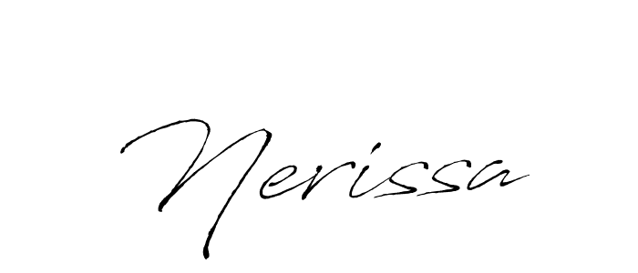 You should practise on your own different ways (Antro_Vectra) to write your name (Nerissa) in signature. don't let someone else do it for you. Nerissa signature style 6 images and pictures png