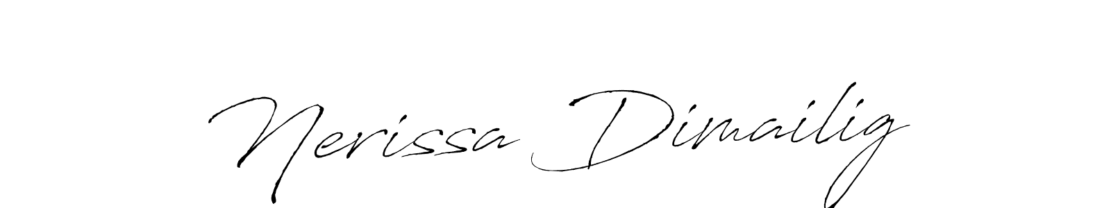 if you are searching for the best signature style for your name Nerissa Dimailig. so please give up your signature search. here we have designed multiple signature styles  using Antro_Vectra. Nerissa Dimailig signature style 6 images and pictures png