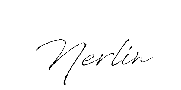 Use a signature maker to create a handwritten signature online. With this signature software, you can design (Antro_Vectra) your own signature for name Nerlin. Nerlin signature style 6 images and pictures png