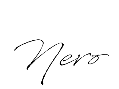 Make a beautiful signature design for name Nero. With this signature (Antro_Vectra) style, you can create a handwritten signature for free. Nero signature style 6 images and pictures png