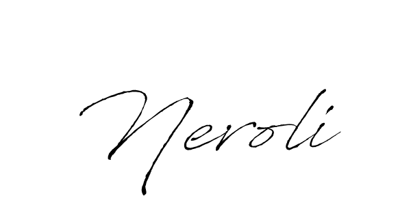 Make a beautiful signature design for name Neroli. With this signature (Antro_Vectra) style, you can create a handwritten signature for free. Neroli signature style 6 images and pictures png