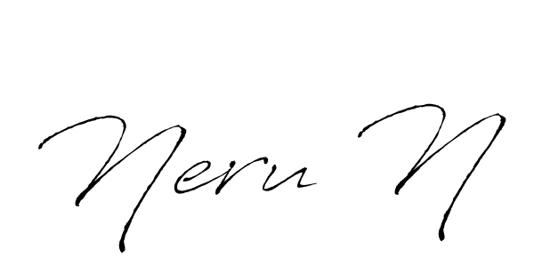 Once you've used our free online signature maker to create your best signature Antro_Vectra style, it's time to enjoy all of the benefits that Neru N name signing documents. Neru N signature style 6 images and pictures png