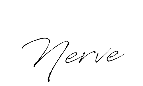 Nerve stylish signature style. Best Handwritten Sign (Antro_Vectra) for my name. Handwritten Signature Collection Ideas for my name Nerve. Nerve signature style 6 images and pictures png